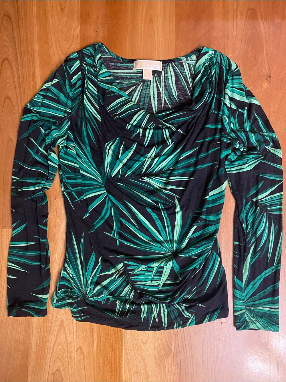 Michael Kors Palm Leaf Print Top
